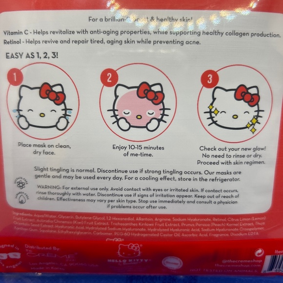 π the Creme x Hello Kitty π Essence Sheet Mask Beauty Made in Korea! π - Picture 3 of 3